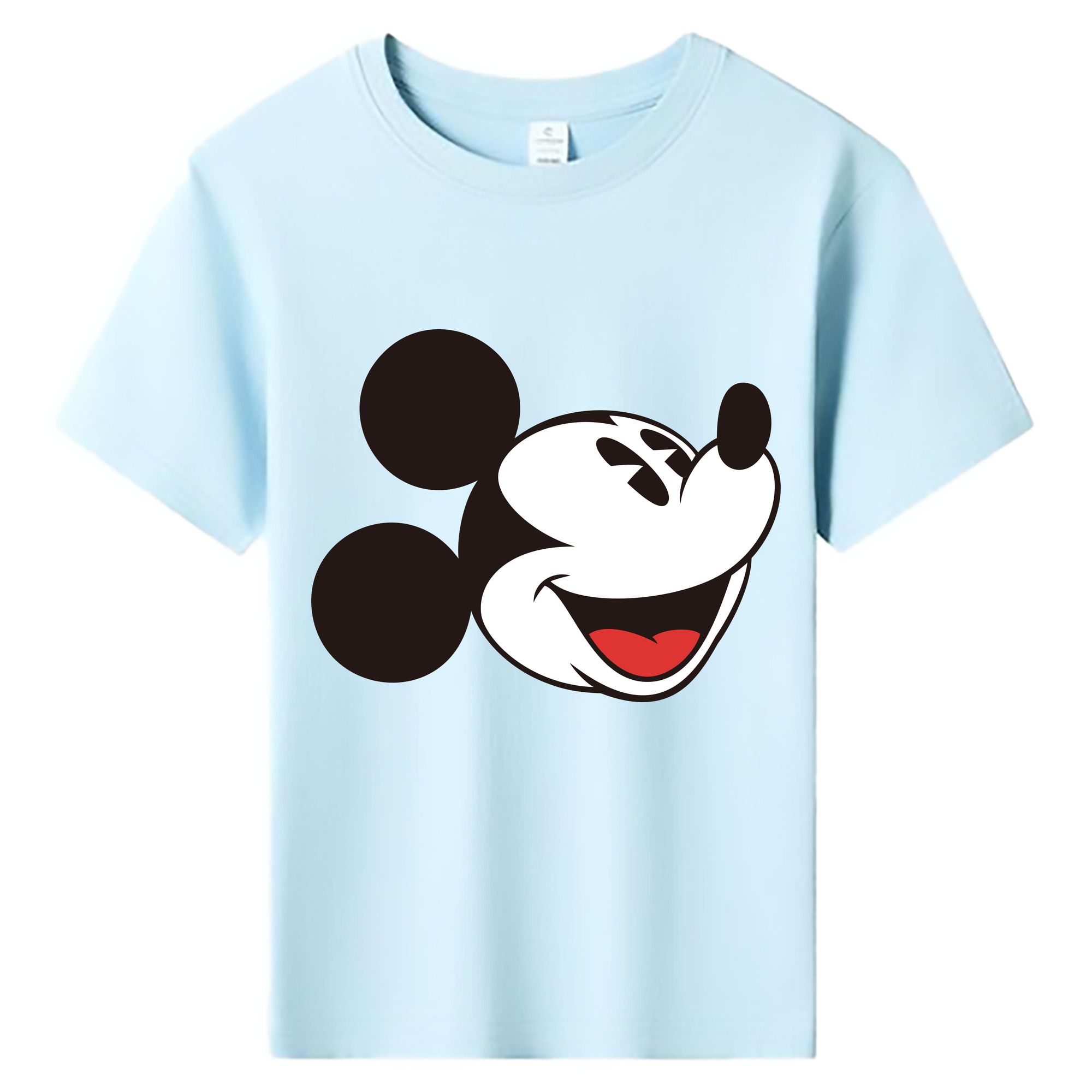 ミッキーマウス Mickey Mouse 綿100％キッズTシャツ（フロントプリント）